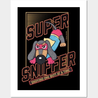 Cute Super Sniffer Dachshund Hero Funny Posters and Art